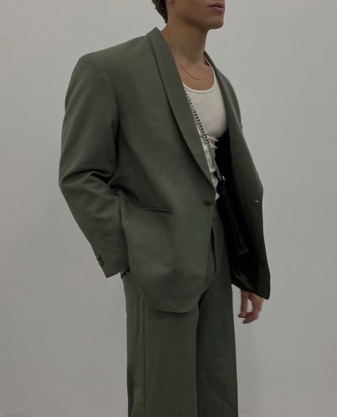 Prom Men Outfit, Mens Prom Outfit, Mens Suits Green, Prom Outfits Men, Kristen Callihan, Prom Outfits For Guys, Create A Wardrobe, Prom Men, Prom For Guys