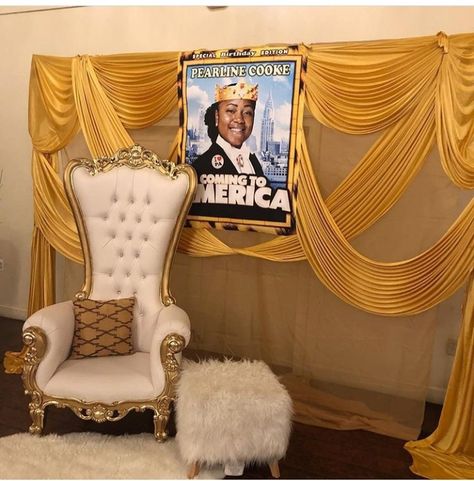 Coming to AMERICA theme party Coming To America Baby Shower Theme, America Party Theme, Coming To America Party Theme, Africa Theme Party, America Themed Party, Royalty Baby Shower, America Theme, Moms 50th Birthday, America Party