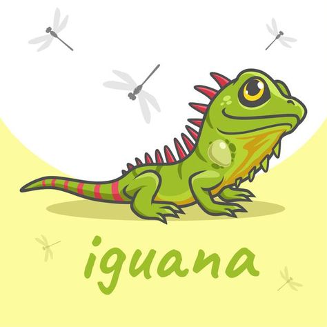 Iguana cartoon character | Premium Vector #Freepik #vector #character #cartoon #animal #hand-drawn Iguana Character Design, Cartoon Iguana, Iguana Cartoon, Crocodile Cartoon, Colorful Lizards, Painted Rock Animals, Flat Design Illustration, Character Cartoon, Cute Cartoon Characters