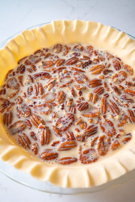 Condensed Milk Pecan Pie | 12 Tomatoes Bourbon Brownies, Pecan Milk, Winter Holiday Recipes, Pecan Pie Recipe, 12 Tomatoes, Pie Dough, No Bake Pies, Pecan Pie, Table Ideas