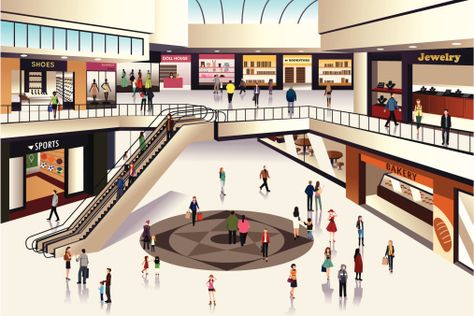 Retail Wreckage: Is the Department Store Industry on the Brink? Shopping Mall Interior, Inside Shop, Illustration Simple, Mall Design, Price Plan, Shopping Places, Music Files, Banner Printing, Brick And Mortar