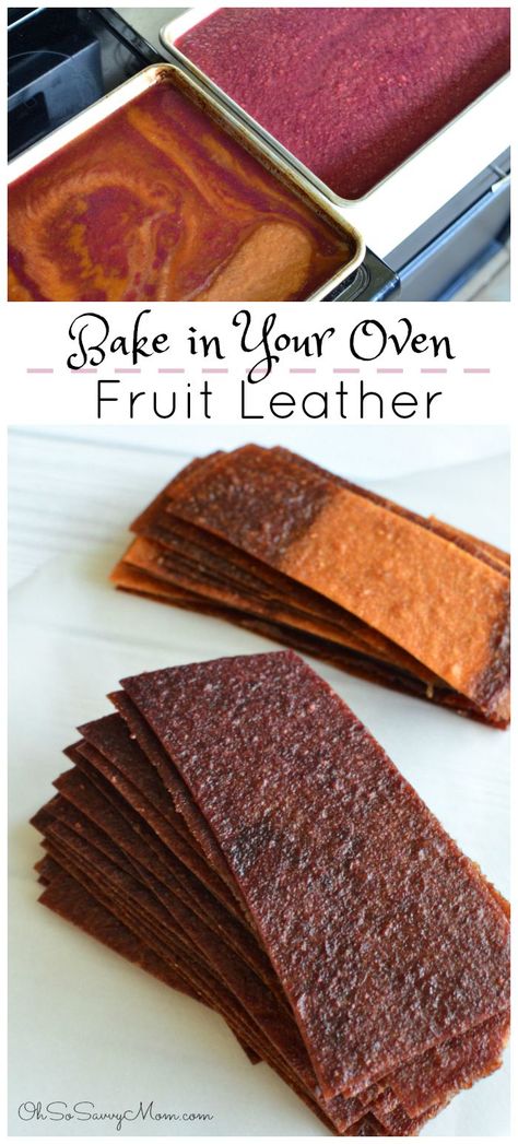 How to Make Fruit Leather in Your Oven + Grape Pear Fruit Leather recipe! Making fruit leather at home is much easier than you think. Homemade fruit leather is a delicious, allergy friendly, healthy treat that is high in fiber. Grape Fruit Leather Recipe, Fruit Leather Recipe Oven, Homemade Fruit Leather, Homemade Fruit Snacks, Fruit Leather Recipe, Healthy Fruit Desserts, Fruit Leather, Fruit Roll, Fruit Roll Ups