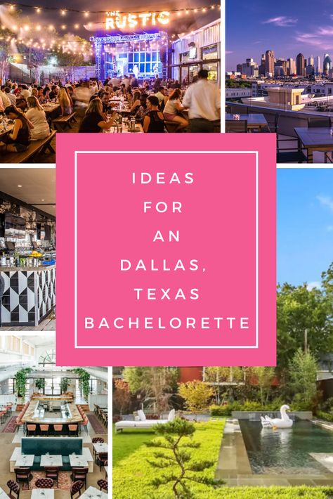 Dallas Bachelorette Party Ideas, Dallas Bachelorette Party, Dallas Bachelorette, Bachlorette Weekend, Bachelorette Locations, Texas Bachelorette Party, Texas Bachelorette, Weekend In Dallas, Bachelorette Planning