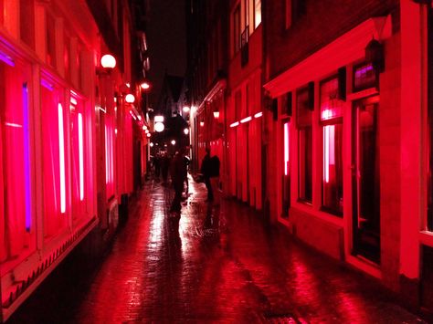 red Amsterdam Red Light District, Red Lights, By Any Means Necessary, Red Light District, Red Home Decor, Amsterdam Travel, Lit Wallpaper, Cozy Cafe, Amsterdam City