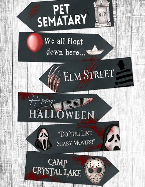 Halloween boards signs