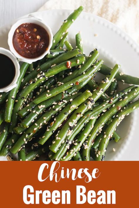 Chinese green beans, an easy recipe made with soy sauce. This is an Asian style spicy and healthy stir fry. I'm sure your family will love this low carb, vegan dish. It simple and tastes heavenly. Best to serve with fried rice. Chinese Green Bean Recipes, Spicy Green Bean Recipes, Profusion Curry, Gf Sides, Chinese Green Beans, Spicy Green Beans, Sw Recipes, Vegan Appetizer, Gold Food