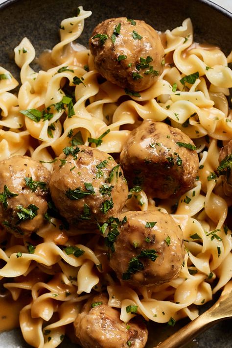 Vegetarian Swedish Meatballs Recipe - NYT Cooking New York Times Cooking Recipes, New York Times Recipes, Vegetarian Swedish Meatballs, Meatball Dishes, Food Italy, Bulgur Wheat, Winter Meals, Veggie Meals, Vegetarian Main Dishes