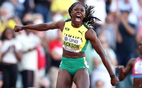 A delighted Dina Asher-Smith won 200m world bronze to return to the major championship podium after a year of personal and physical pain. Jamaica 39;s Shericka Jackson took gold in the second-fastest time in history, winning in 21. Shericka Jackson, Female Sprinter, American Brittany, Shelly Ann Fraser, Dina Asher Smith, Athletics Track, Calf Injury, Triple Jump, World Athletics