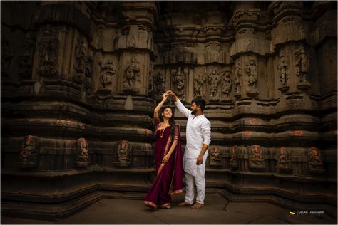 #coupleshoot #couplegoals #love #preweddingshoot #sagarlokhandephotography #wedding #maharashtrianprewedding #preweddingcoupleshoot #coupleshoot #couplephotoshoot #outdoorcoupleshoot #couplephotography #photoshoot Pre Wedding Photoshoot Theme, Temple Wedding Photos, Temple Wedding Photography, Pre Wedding Photoshoot Props, Pre Wedding Photoshoot Outfit, Wedding Photoshoot Props, Pre Wedding Shoot Ideas, Pre Wedding Photoshoot Outdoor, Indian Wedding Couple Photography