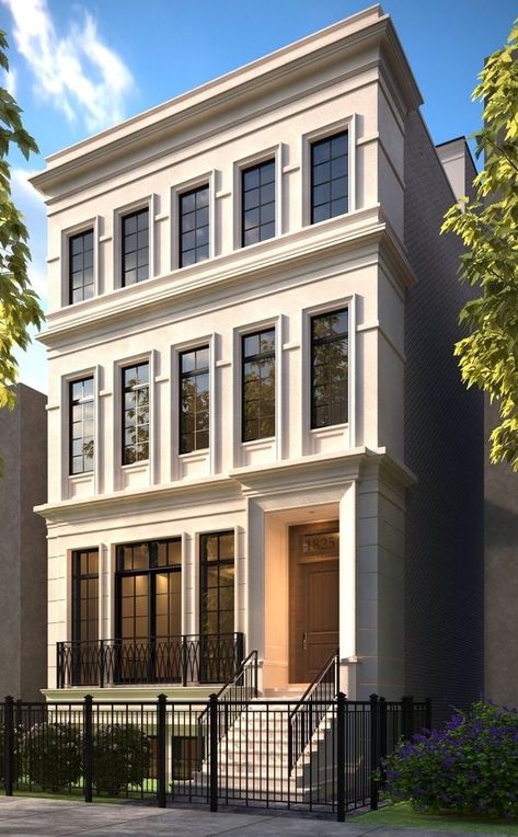 Townhouse Development, Brownstone Homes, Character Homes, Classic Facade, Townhouse Exterior, Apartments Exterior, Luxury Townhouse, Town Houses, Facade Architecture Design