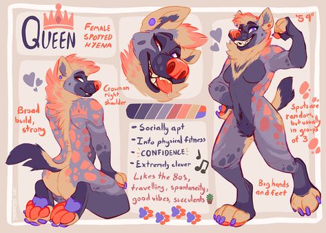 Queen Reference, I Love Her So Much, Reference Art, Love Her So Much, Reference Sheet, Creature Concept Art, Hyena, Disney Cartoons, Online Gallery