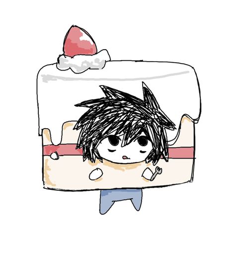 L Lawliet Drawing, L Chibi, Donut Drawing, L Wallpaper, Note Doodles, L Lawliet, Profile Pics, Sketchbook Art Inspiration, Anime Sketch