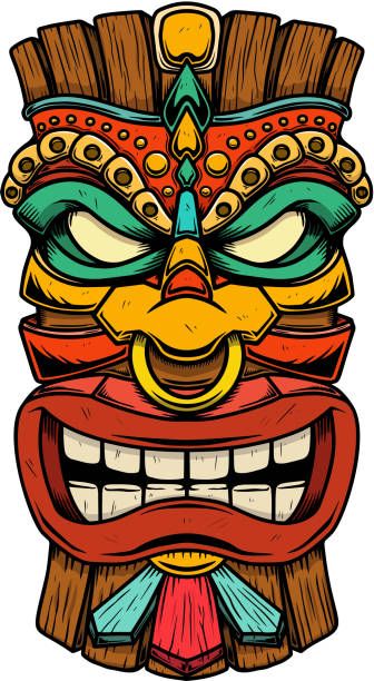 Totem Tiki, Tiki Tattoo, Tiki Faces, Tiki Head, Tiki Statues, Tiki Totem, Tiki Art, Tiki Mask, Tiki Party