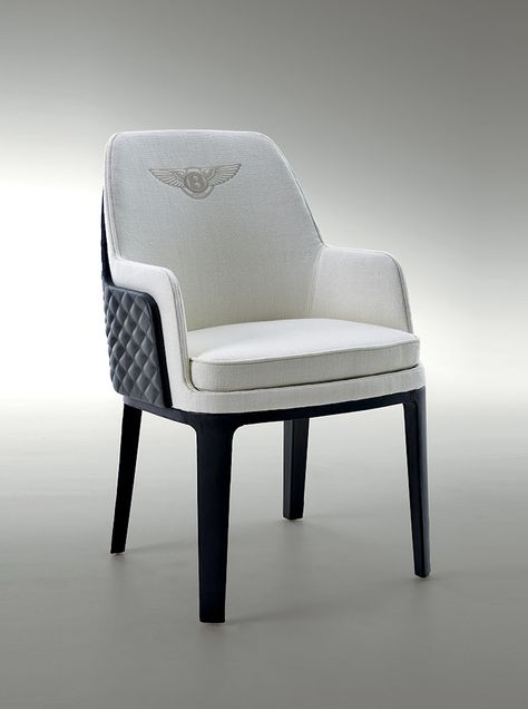 Kendal chair for Bentley Home www.luxurylivinggroup.com #Bentley #LuxuryLivingGroup Bentley Furniture, Bentley Logo, Dining Chair Makeover, Deco Chairs, Luxury Dining Chair, Luxury Chairs, Luxury Dining Room, Armchair Furniture, Luxury Dining