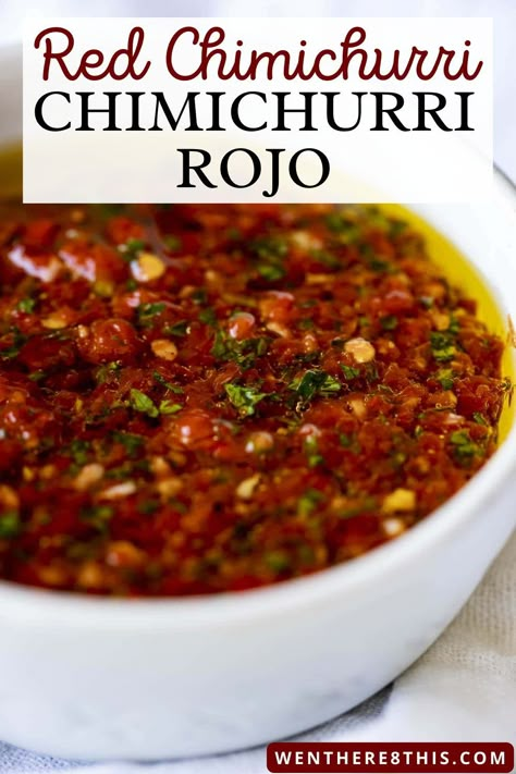 Red Chimichurri Sauce, Red Chimichurri, Best Sauce Recipe, Chimichurri Sauce Recipe, Chimichurri Recipe, Chimichurri Sauce, Homemade Sauce, Fresh Ingredients, Aioli