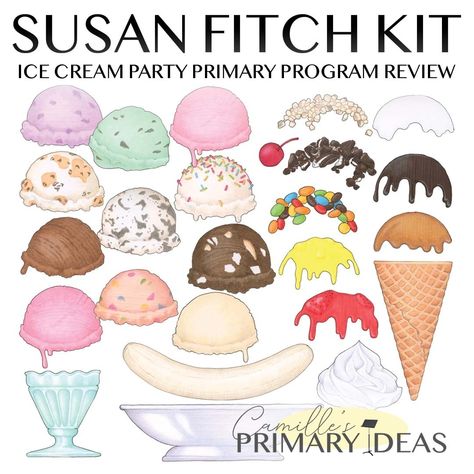 Camille's Primary Ideas: Susan Fitch ice cream party Primary program review kit, review for your Primary program with this singing time ice cream party clip art Primary Program, Time Lessons, Primary Chorister, Primary Songs, Primary Singing Time, Primary Ideas, Primary Music, Folder Games, Flip Chart