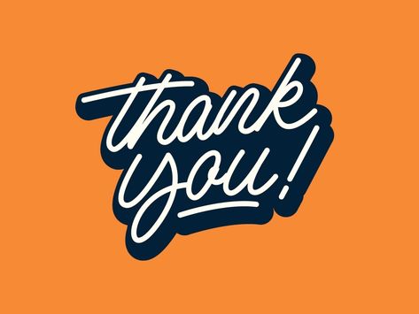 Thank You! - Logo by Yevdokimov Kirill | Dribbble | Dribbble Thank You Typography, Thank You Poster, Business Notes, Thank You Card Design, Meant To Be Quotes, Business Thank You Cards, Business Thank You, Art Color, Packaging Design Inspiration