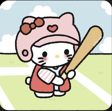 Melody Hello Kitty, Kitty Art, Hello Kitty Art, Hello Hello, Image Search, Hello Kitty, Kitty, Baseball, Pink