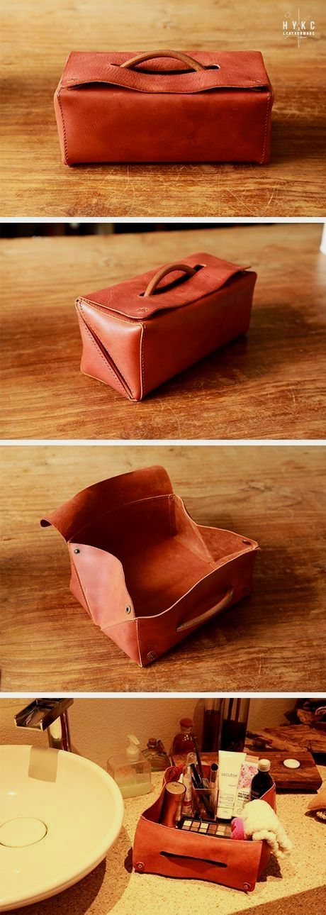 Diy En Cuir, Sac Diy, Diy Cosmetics, Leather Ideas, Dopp Kit, Leather Crafts, Leather Projects, Leather Diy, Leather Work