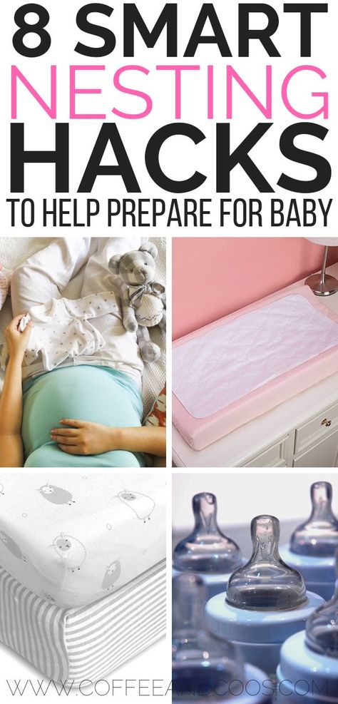 Prepare for baby with these 8 smart nesting hacks!    Prepare your home for baby and make life with a newborn easier with these simple tips and tricks.  Add these to your pregnancy to do list!  #pregnancy #baby Baby Kicking, Pumping Moms, Baby Sleep Problems, Preparing For Baby, Third Baby, Baby Arrival, After Baby, Pregnant Mom, Baby Supplies