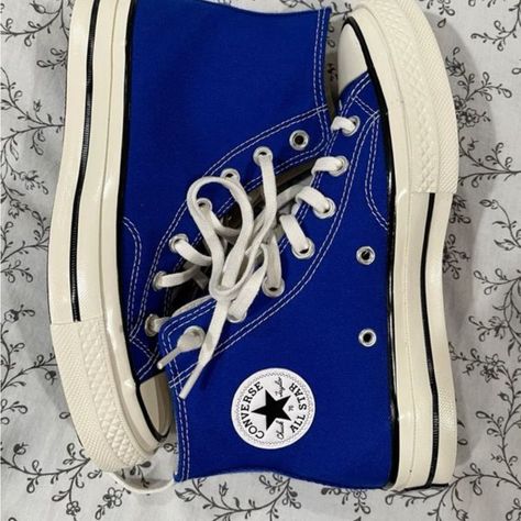 Converse Shoes | Brand New Chuck 70 Converse High Tops | Color: Blue | Size: 9 Converse Royal Blue, Blue Chuck 70, Marvel Converse, Blue Converse Outfit, Converse Bleu, Colorful Converse, Royal Blue Converse, 70 Converse, Colored Converse