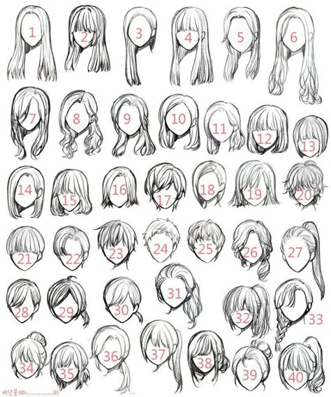 Girl Hair Drawing, Pelo Anime, Drawing Hair Tutorial, Manga Hair, Draw Hair, Drawing Eyes, Hair Sketch, How To Draw Anime, Hair References