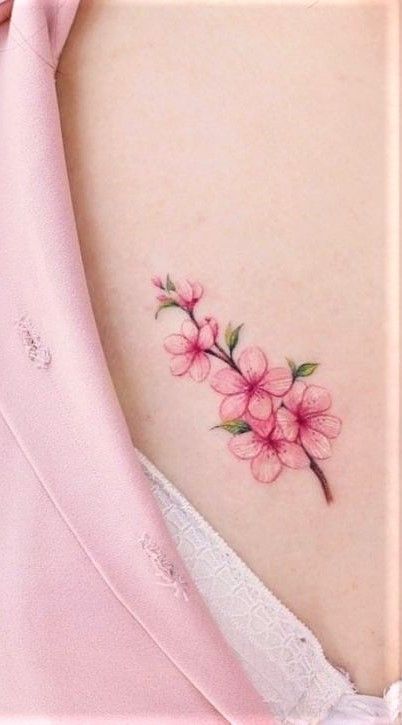 Line Tattoo Butterfly, Small Tattoo Flower, Fine Line Tattoo Butterfly, Flower Drawing Minimalist, Stencil Tattoo Ideas, Flower Tattoo Stencils, Butterfly With Flowers Tattoo, Cherry Tattoos, Tatuaje A Color