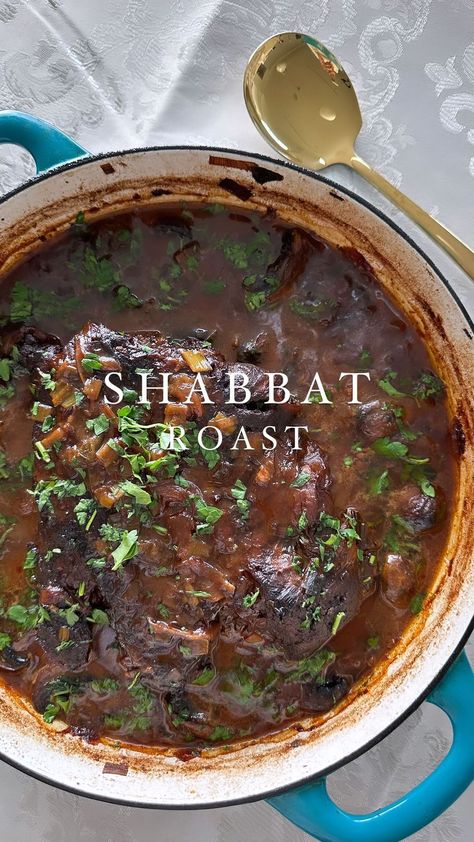 Easy Shabbat Meals, What To Do With A Beef Roast, Sivans Kitchen Recipes, Sabbath Dinner Ideas, Easy Shabbat Dinner Recipes, Sabbath Meal Ideas, Shabbat Roast, Shabbat Dinner Ideas, Shabbat Dessert