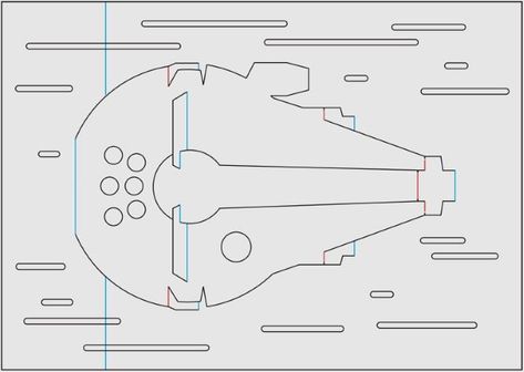 PAPERMAU: Star Wars - Mini 'Solo' Millennium Falcon Kirigami - by Paper Dandy Millennium Falcon, Paper Model, Kirigami, Paper Models, Dandy, Star Wars, Paper Crafts, Stars, The World