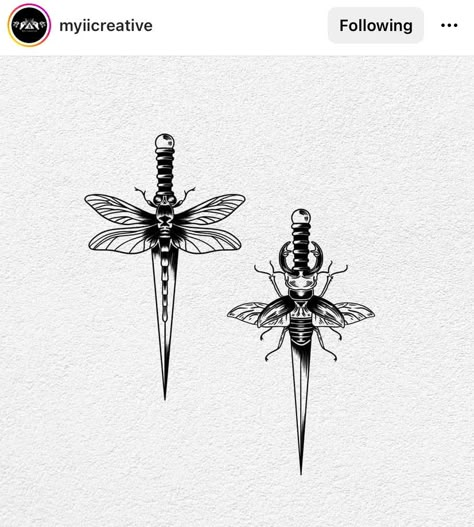 Pelvic Tattoos, Beetle Tattoo, Web Tattoo, Flash Sheets, Tattoo Practice, Stick N Poke, Dagger Tattoo, Piercing Inspo, Dragonfly Tattoo