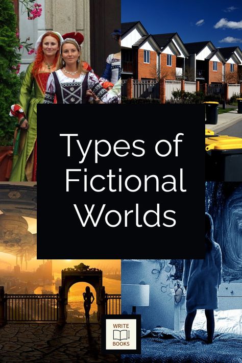 Writers use many types of fictional worlds as settings -- from present day reality to exotic fantasy worlds. Type Of Fantasy Worlds, Types Of Fantasy Worlds, Ttrpg Design, Creative Writing Techniques, Dark Fantasy Novels, Types Of Fiction, Fantasy Reads, Writing Guide, Fantasy Worlds