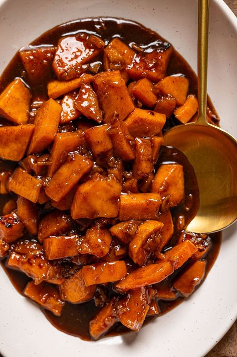 Southern Candied Yams Recipe | Orchids + Sweet Tea Best Candied Yams Recipe, Southern Candied Yams, Candied Yams Recipe, Canned Baked Beans, Yam Or Sweet Potato, Candied Yams, Yams Recipe, Honey Bbq Chicken, Candy Yams