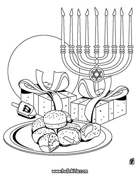 Chanukah symbols coloring page Hanukkah Coloring Pages, Hannukah Crafts, Jewish Christmas, Jewish Crafts, Hanukkah Crafts, Food Coloring Pages, Hanukkah Menorah, Coloring Sheets For Kids, Happy Hanukkah