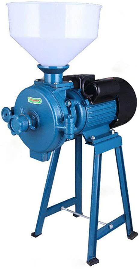 Mill Grinder, Electric Grain Dry Feed Flour Milling Machine Cereals Grinder Rice Corn Grain Coffee Wheat with Funnel (US Shipping) (Blue) Grain Grinder, Flour Mill Machine, Wheat Rice, Corn Grain, Grinder Machine, Wheat Cereal, Best Coffee Grinder, Grain Mill, Rice Mill