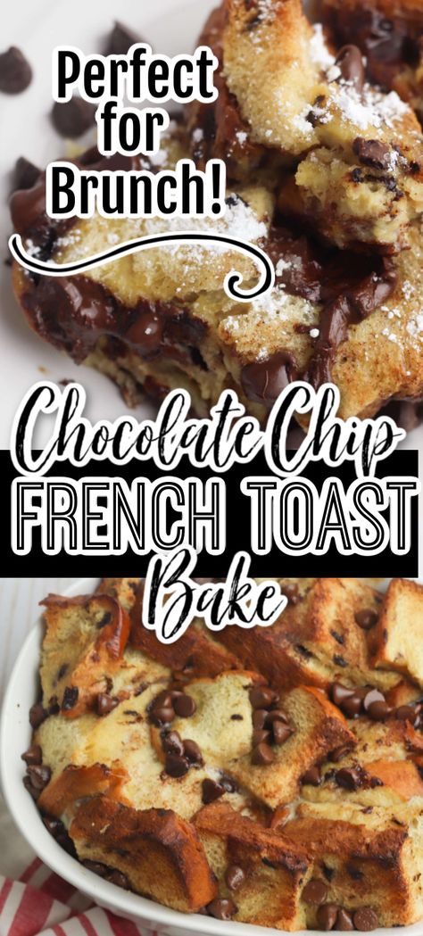 Brioche Casserole, Chocolate French Toast Casserole, Chocolate Chip French Toast, Brioche French Toast Casserole, Sweet Breakfast Casserole, Chocolate French Toast, French Toast Bake Overnight, French Toast Casserole Overnight, Brioche French Toast