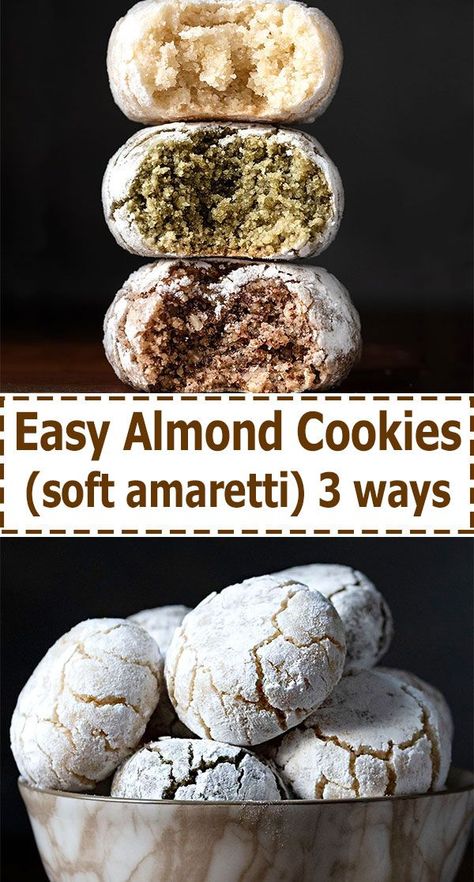 Italian almond cookies ! Cookies With Almond Flour Recipe, Almond Flour Recipes Christmas, Easy Amaretti Cookies, Amaretti Cookies With Almond Flour, Egg Whites Cookies, Chocolate Amaretti Cookies, Keto Amaretti Cookies, Easy Almond Flour Cookies, Easy Almond Cookies