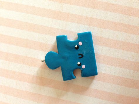 Puzzle Piece, Polymer Clay Crafts, Air Dry Clay, Puzzle Pieces, Clay Art, Clay Crafts, Jigsaw Puzzles, Polymer Clay, Charms