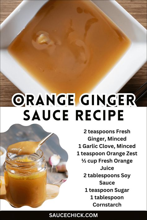 Orange Ginger Sauce Recipe For Zesty Elegance in Every Bite Orange Ginger Sauce, Ginger Sauce Recipe, Ginger Asian, Asian Dipping Sauce, Asian Sauce, Ginger Sauce, Orange Sauce, Plant Based Nutrition, Creamy Garlic