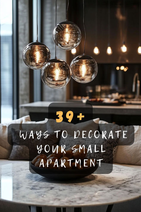 Discover 39 smart ways to decorate your small apartment. 🏠✨ These creative ideas offer clever storage solutions, multi-functional furniture, and stylish decor that maximize space and enhance your home's look. Ready to transform your apartment? Click to explore all the innovative ideas! #SmallApartmentDecor #CreativeDecorating #CleverStorage #MultiFunctionalFurniture #SpaceMaximization Studio Condo Interior Design, Cool Apartment Ideas, Decorate Small Apartment, High End Apartment, Luxury Apartment Interior Design, Small Condo Decorating, Decorating Small Apartments, Small Luxury Apartment, Small Apartment Decorating Ideas