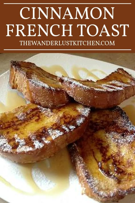 Cinnamon French Toast Recipe, Fried Toast, French Toast Recipe Cinnamon, Cinnamon French Toast, Almond Extract, French Toast Recipe, Honey And Cinnamon, Inspired Recipes, Non Stick Pan