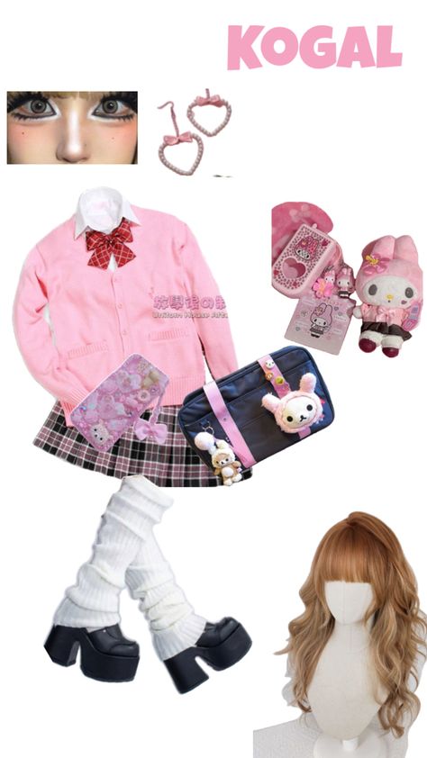 Gyaru Types, Kawaii Artstyle, Mina Outfit, Winter Gyaru, Kogal Fashion, Kogal Gyaru, Gyaru Aesthetic, Loose Socks, Japanese Uniform