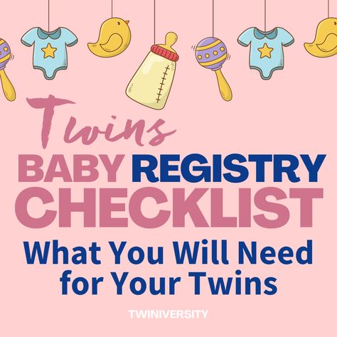 🍼🍼 No fear, Twiniversity is here! We’ve put together a twin baby registry checklist!!⁠ ⁠ Click the 🔗 in our bio to see the registry checklist. ⁠ ⁠ ⁠ #twinmomlife #lifewithtwins #twinparents #twinpregnancy #pregnantwithtwins #expectingtwins #itstwins ⁠ Twin Baby Registry Checklist, Twin Registry, Twins Instagram, Breastfeeding Twins, Multiple Births, Pregnancy Checklist, Registry Checklist, Baby Registry Checklist, Twin Life