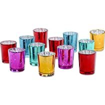 Check this out at Amazon Mercury Candle Holders, Jewel Tone Decor, Vintage Glass Candle Holders, Mercury Glass Candle Holders, Mercury Glass Votives, Jewel Tone Wedding, Glass Votive Candle Holders, Glass Votive Holders, Modern Candles