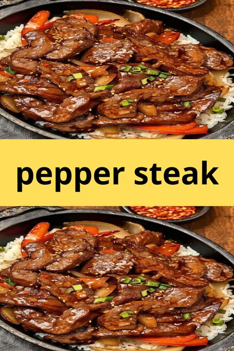 Sizzling Chinese Pepper Steak With Onions: A Flavorful Delight Pepper Steak With Onions, Sizzle Steak, Pepper Steak And Onions, Steak With Onions, Chinese Beef Recipes, Sizzle Steak Recipes, Chinese Pepper Steak, Chinese Beef, Steak And Potatoes