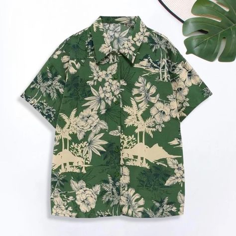 Just found this amazing item on AliExpress. Check it out! $6.57 | Trendy Summer Shirt  Patch Pocket Quick Drying Hawaiian Shirt  Summer Floral Leaves Print Hawaiian Shirt Hawaii Style, Floral Leaves, Leaves Print, Beach Shirt, Hawaiian Print, Summer Floral, Beach Shirts, Leaf Prints, Short Sleeve Blouse