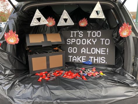 My Zelda themed trunk or treat design! https://ift.tt/2DgDork Check out Mystikz Gaming https://ift.tt/2tVNFmJ Video Game Trunk Or Treat Ideas, Dnd Trunk Or Treat, Zelda Trunk Or Treat Ideas, Dungeons And Dragons Halloween Costumes, Among Us Trunk Or Treat, Legend Of Zelda Trunk Or Treat, Video Game Trunk Or Treat, Zelda Trunk Or Treat, Zelda Halloween