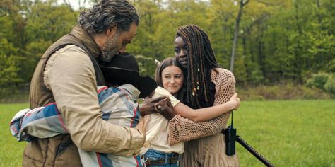 "Rick came back" Rick And Judith, Cailey Fleming, Judith Grimes, Rick And Michonne, Danai Gurira, Carl Grimes, Andrew Lincoln, Stuff And Thangs, Rick Grimes