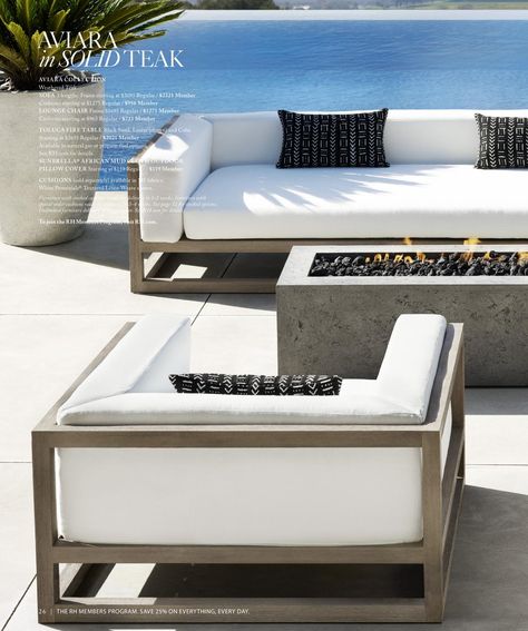 Rh Patio, Rh Outdoor, Small Office Design Interior, Black Bedroom Design, Modern Outdoor Sofas, Deck Seating, Terrace Furniture, Metal Outdoor Furniture, Outdoor Living Furniture