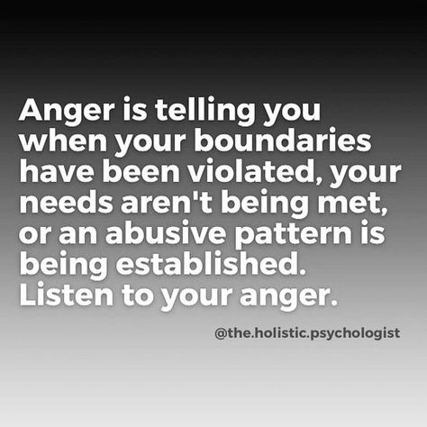 Kat on Instagram: "Posted @withregram • @the.holistic.psychologist Many of us have been shamed, punished, or ignored when we experienced anger. This leads to us suppressing or avoiding anger. Or even feeling bad that we feel angry in the first place. Create a new relationship with anger. What is YOUR anger trying to tell you? #selfhealers" Your Anger Is The Part Of You That Loves You, Release Anger Quotes, I Am Loveable, Handling Anger, Friends Sayings, Rebuilding Myself, Emotional Boundaries, Tumblr Writing, Support Friends