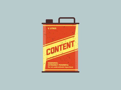 Content is Fuel Fuel Illustration, Fuel, Creative Professional